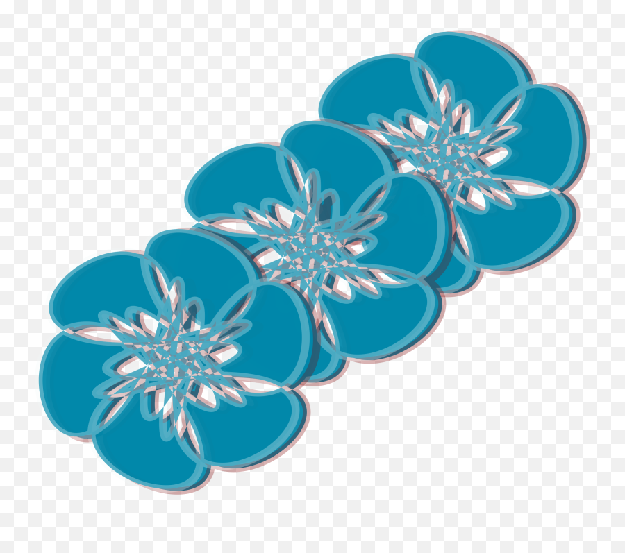 Download Blue Flower Clipart Teal Flower - Blue Flowers Png Flower Teal Transparent Emoji,Ela Clipart