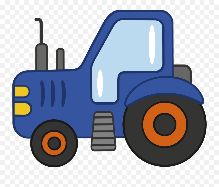 Tractor Clipart Free Download Transparent Png Creazilla - Blue Tractor Emoji Png,Tractor Clipart