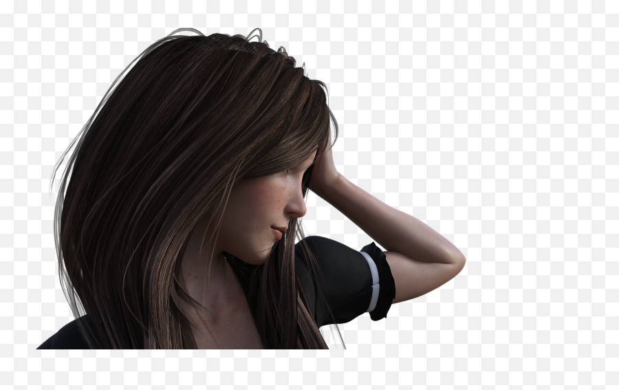Girl Profile Face - Free Image On Pixabay Profile Girl Face Png Emoji,Hair Model Png