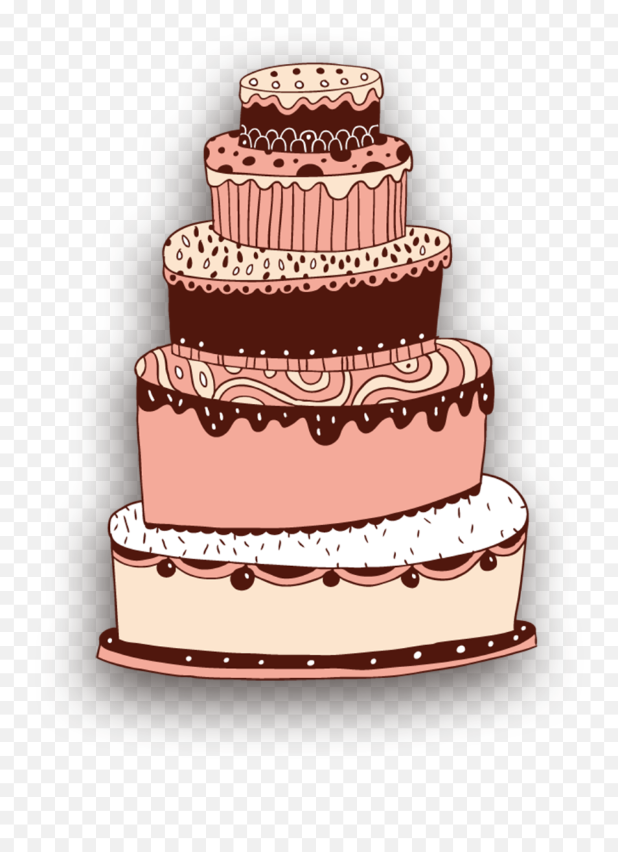 Wedding Cake Cartoon Png Transparent - Clipart Wedding Cake Png Emoji,Wedding Cakes Clipart