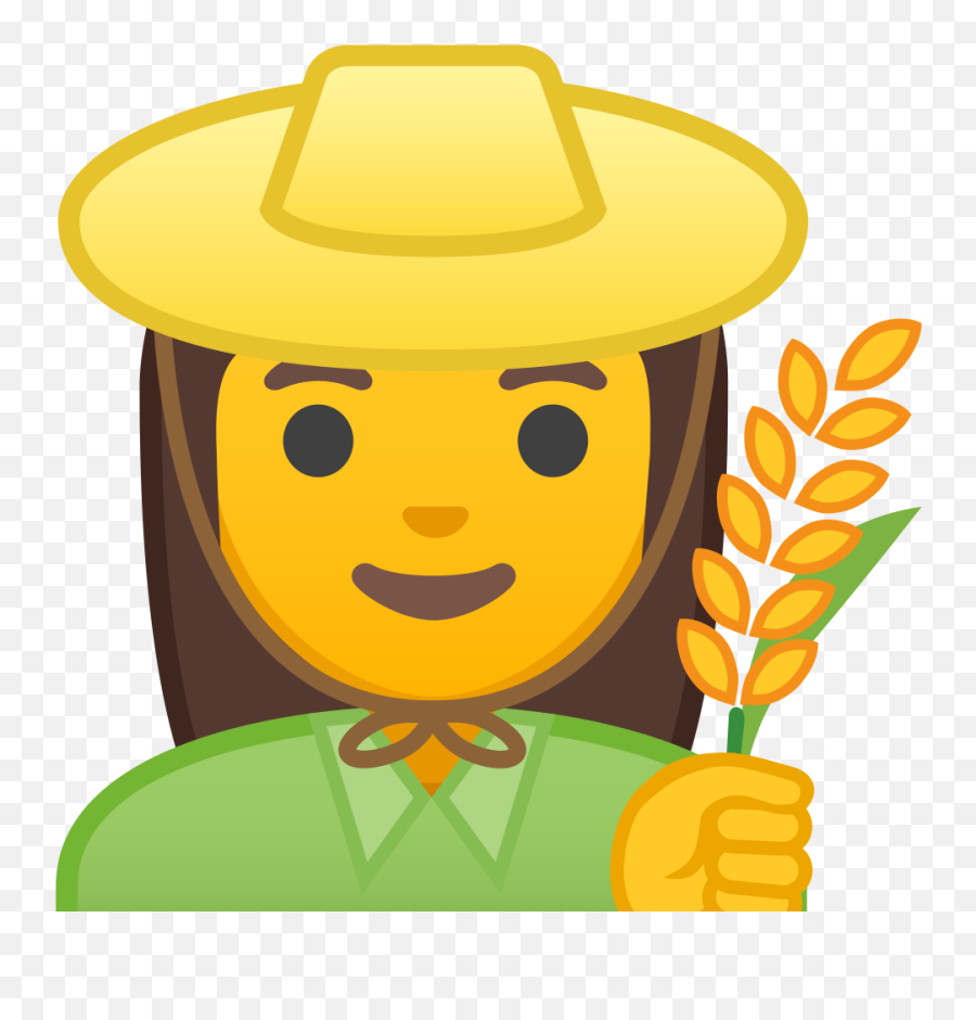 Woman Farmer Icon Noto Emoji People Profession Iconset,Cowboy Emoji Transparent