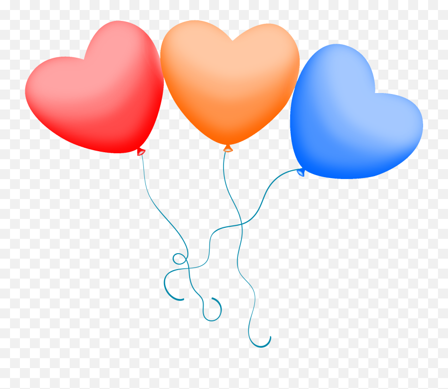 Heart Balloon Clipart Png Transparent Onlygfxcom Emoji,Ballons Clipart