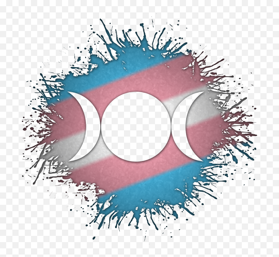 Transgender Pride Triple Goddess Moon - Live Loud Graphics Emoji,Transgender Symbol Png