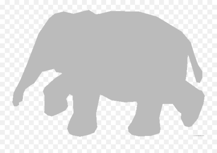 Grey Elephant Animal Free Black White - Asian Elephant Emoji,Elephant Clipart Black And White
