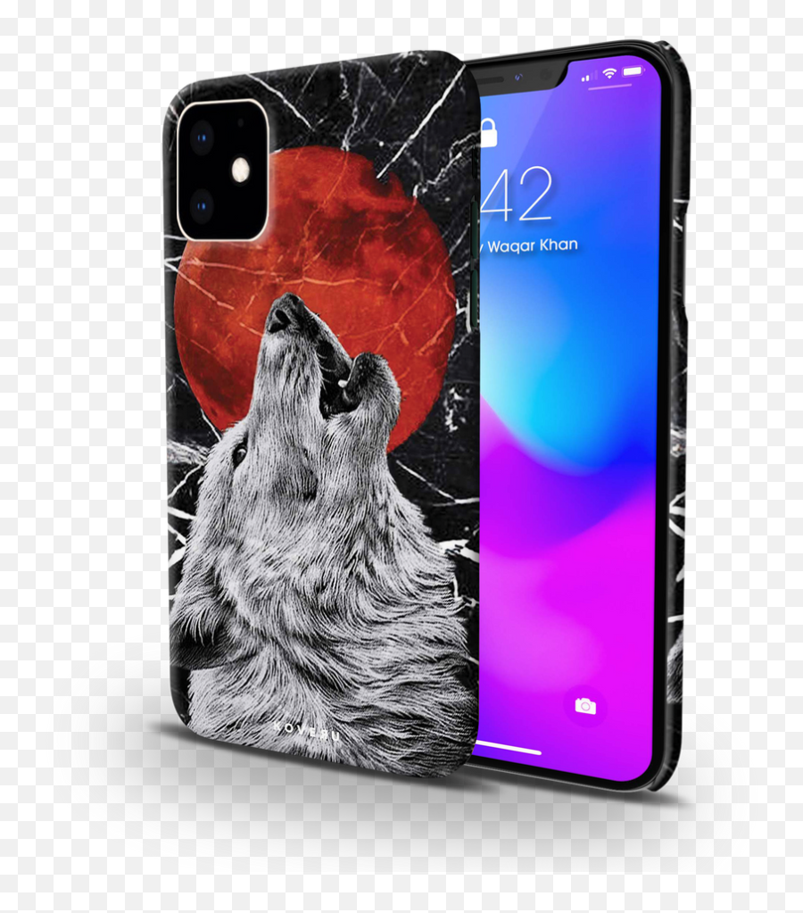 Wolf Howling Cover Case For Iphone 11 U2013 Koveru Emoji,Wolf Howling Png