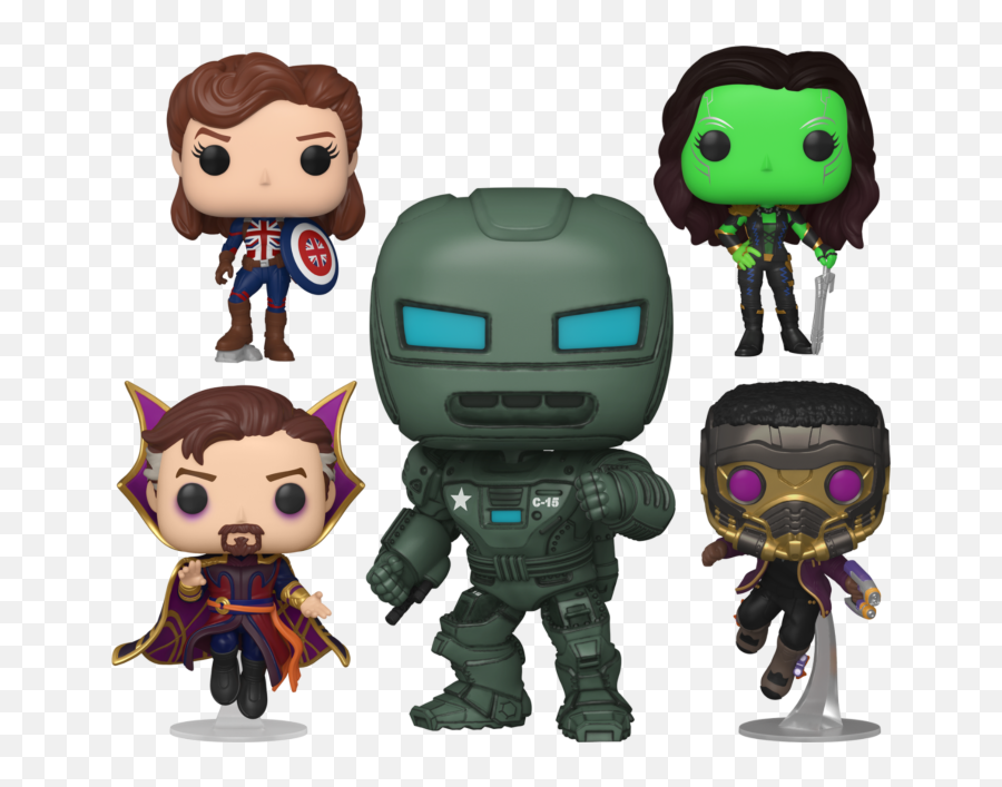 Funko Pop Marvel What Ifu2026 - Face The Unknown Bundle Set Emoji,Thanos Face Png