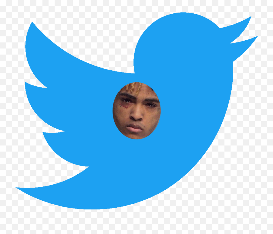Xxxtentacion Gradually Turns Into Twitter Bird And Clipart - Twitter Mask For Word Cloud Emoji,Xxxtentacion Png