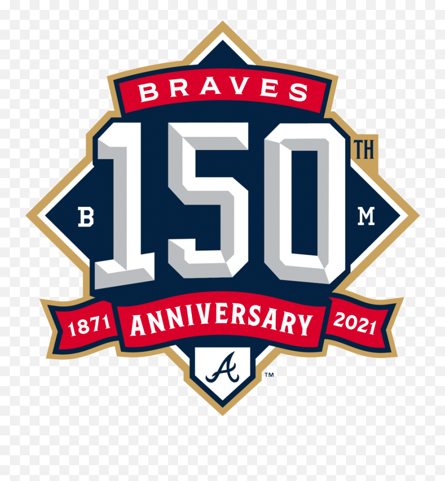 Braves 150th Logo - Vertical Emoji,Atlanta Braves Logo