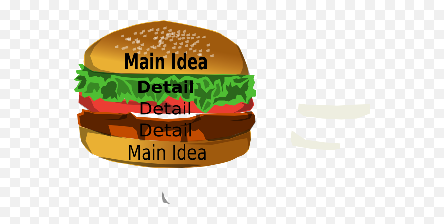 Main Idea Burger Clip Art At Clker - Main Idea Burger Chart Emoji,Idea Clipart