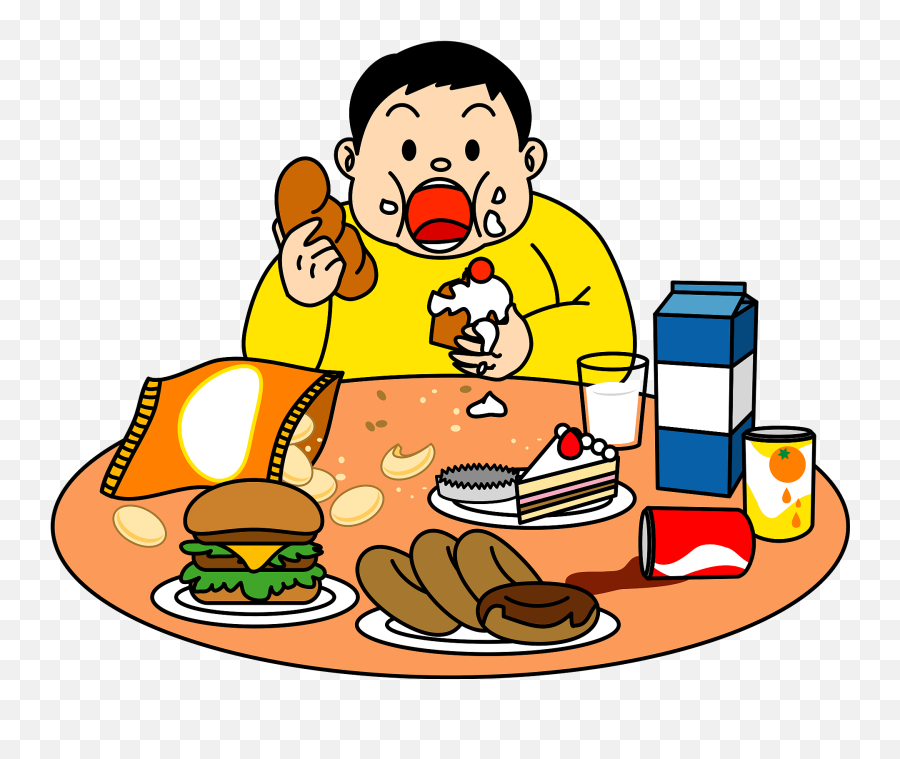 Eat Too Much Clipart - Obesity Clipart Emoji,Eat Clipart