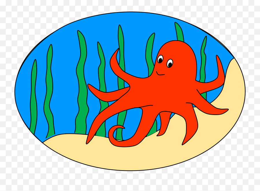 Octopus Clipart Free Images 4 2 - Octopus Cute In Ocean Clipart Emoji,Octopus Clipart