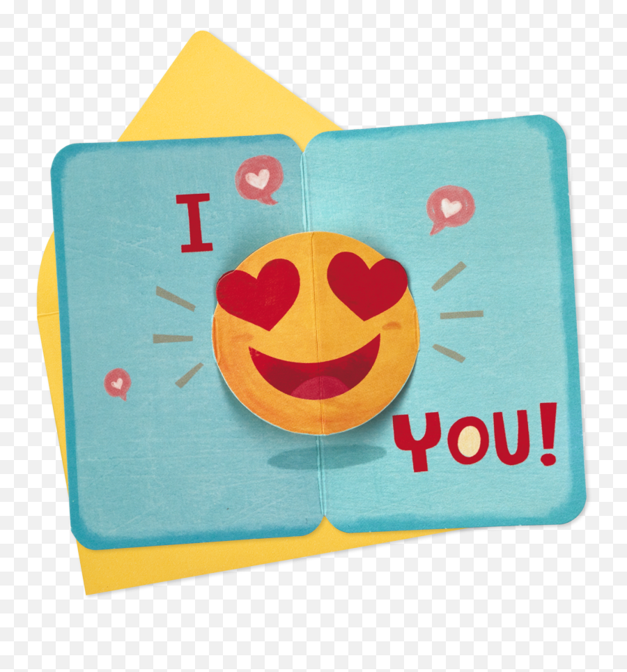 25 Mini Heart - Eyes Emoji Pop Up Love Smiley Full Size Happy,Heart Eyes Emoji Png