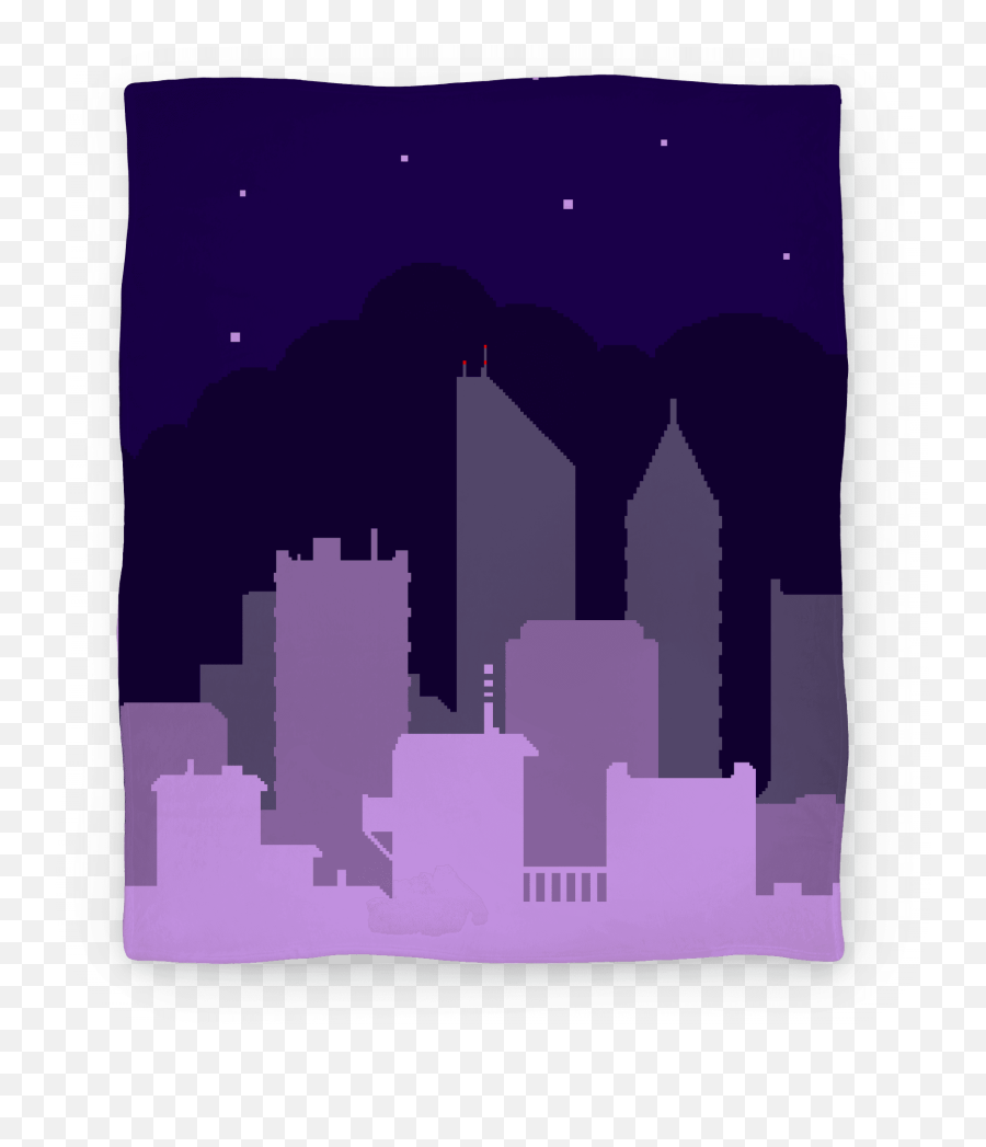Pixel Cityscape Blankets - Vertical Emoji,Cityscape Png