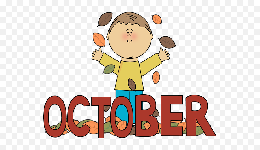 Autumn October Month Clip Art - October Clipart Emoji,October Clipart