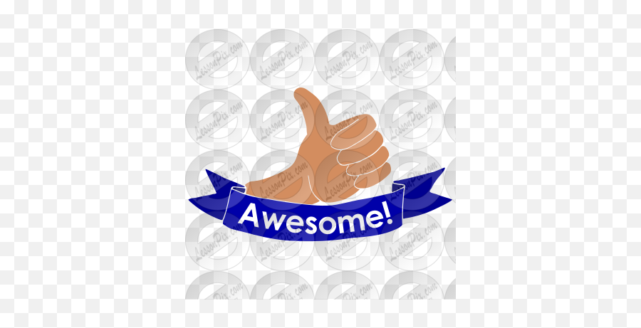 Awesome Stencil For Classroom Therapy - Sign Language Emoji,Awesome Clipart