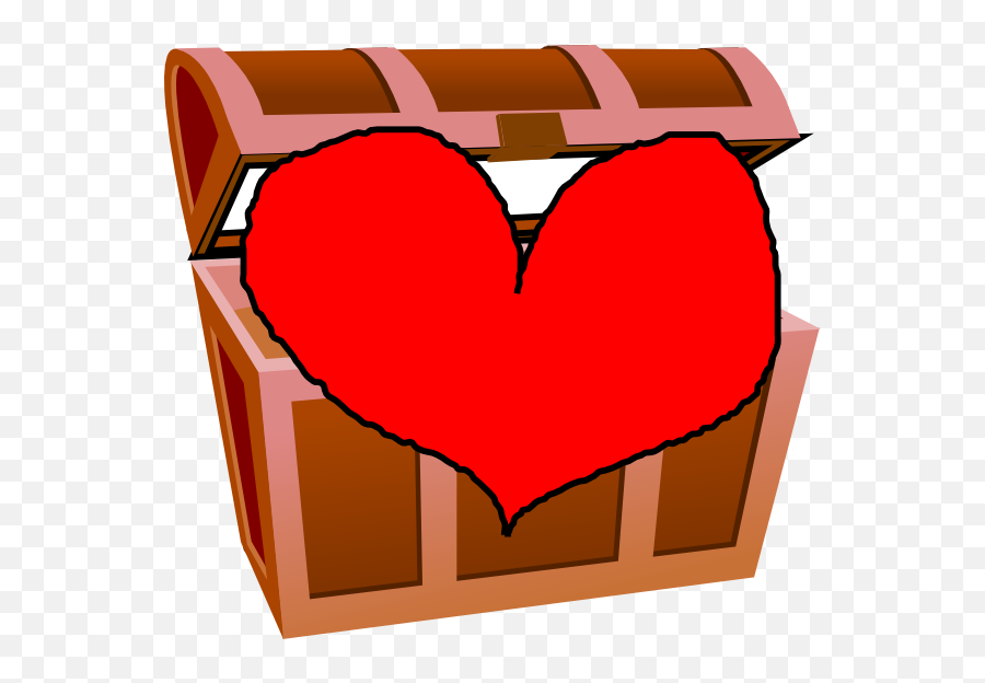 My Heart My Treasure Clip Art At Clker - College Trunk Clipart Emoji,Treasure Clipart