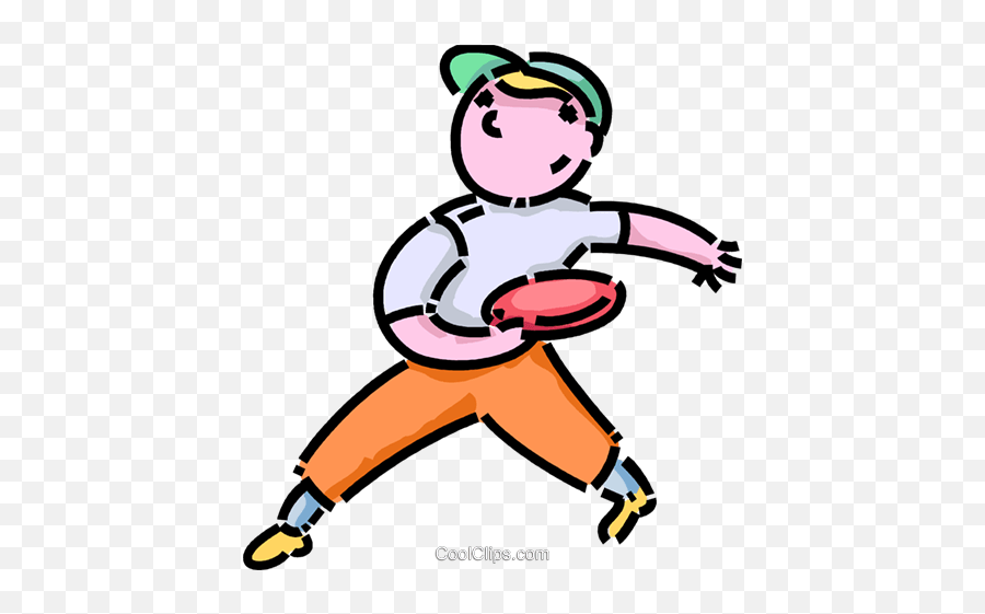 Boy Playing Frisbee Royalty Free Vector - Frisbee Jugando Emoji,Frisbee Clipart