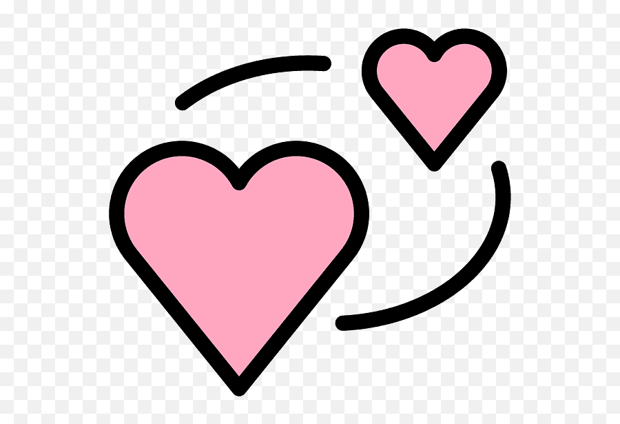 Revolving Hearts Emoji Clipart Free Download Transparent - Openmoji,Transparent Heart Emojis