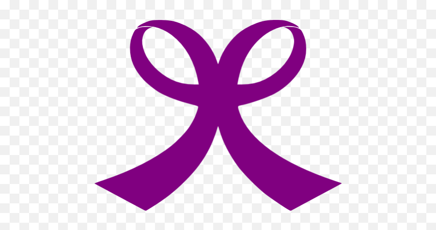 Purple Ribbon 10 Icon - Free Purple Ribbon Icons Black Ribbon Gif Emoji,Purple Ribbon Png