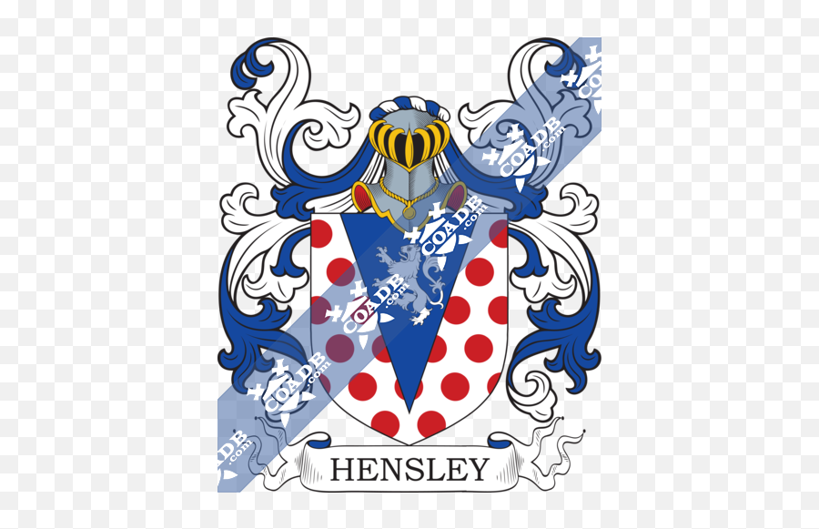 Hensley Family Crest Coat Of Arms And Name History U2013 Coadb - Cheek Family Coat Of Arms Emoji,Steelers Logo Meaning