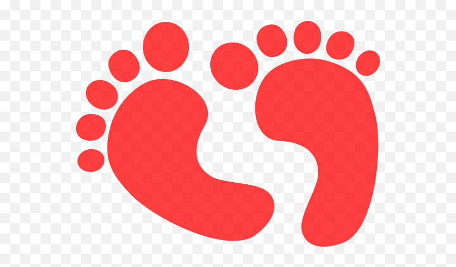 Baby Feet Clip Art At Clker - Newborn Baby Footprint Drawing Emoji,Feet Clipart
