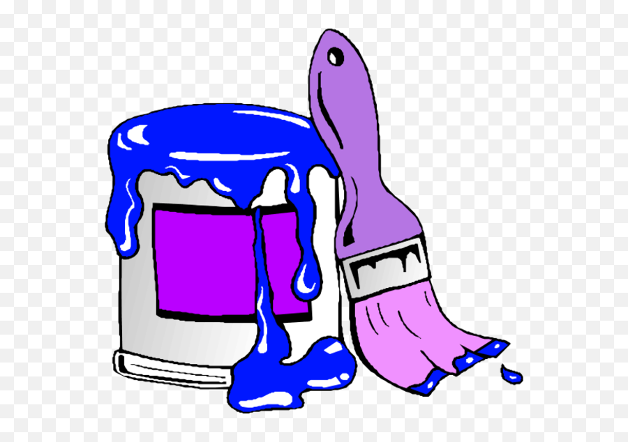 Paint Can Clip Art - Painting And Decorating Cartoon Emoji,Paint Can Clipart