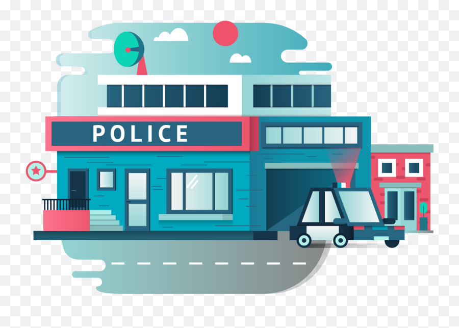 Police Station Police Officer Building Emoji,Police Station Clipart