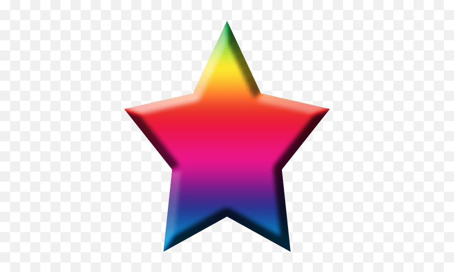 Rainbow Star Transparent Background - Rainbow Star Transparent Png Emoji,Star Transparent Background