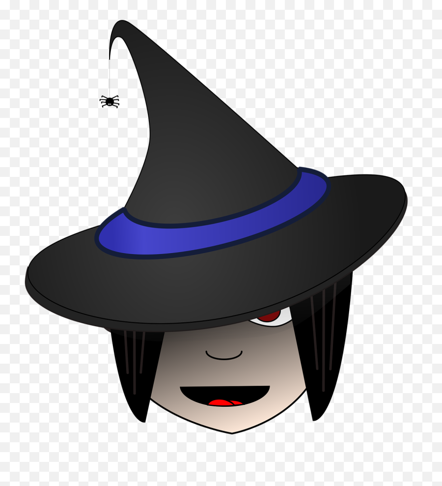 Witch Head Halloween - Free Vector Graphic On Pixabay Emoji,Witchcraft Clipart