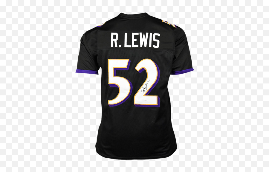 Ray Lewis Autographed Baltimore Ravens Black 52 Jersey Emoji,Baltimore Ravens Logo Black And White
