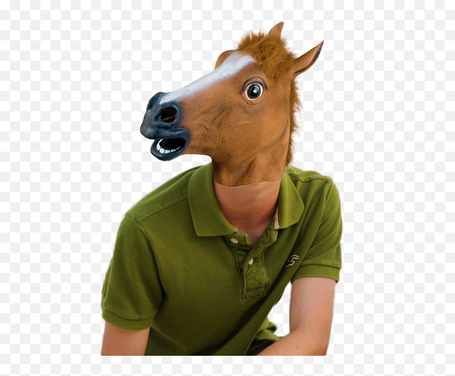Horse Head Charles The Sadder Evolutionary Brother To The Emoji,Horse Mask Png