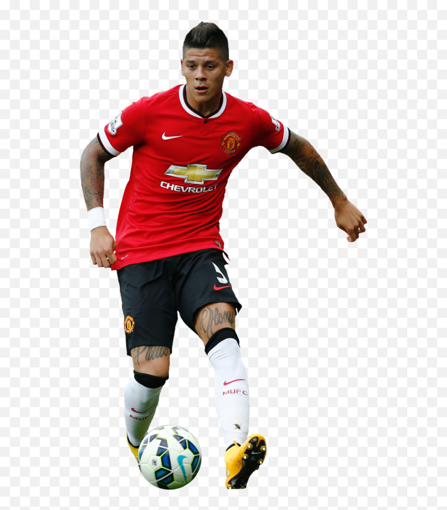 Download United Outerwear Marcos Rojo Football Ball Player Emoji,Football Player Png