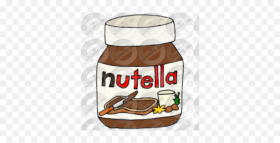 Nutella Picture For Classroom Therapy Use - Great Nutella Emoji,Hazelnut Clipart