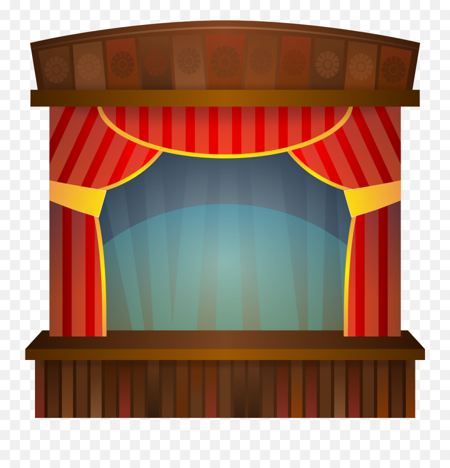 Theater Stage Clipart - Theatre Clipart Emoji,Movie Theater Clipart