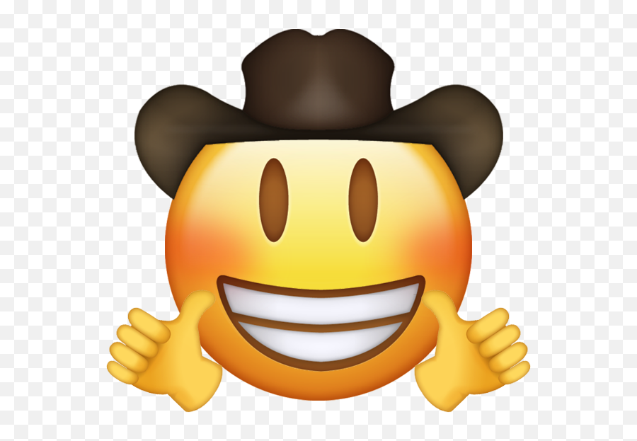 Cowboy Thumbs Up Funny Emoji Emoji Meme Emoji - Emoji Cowboy Png,Thumbs Up Emoji Png