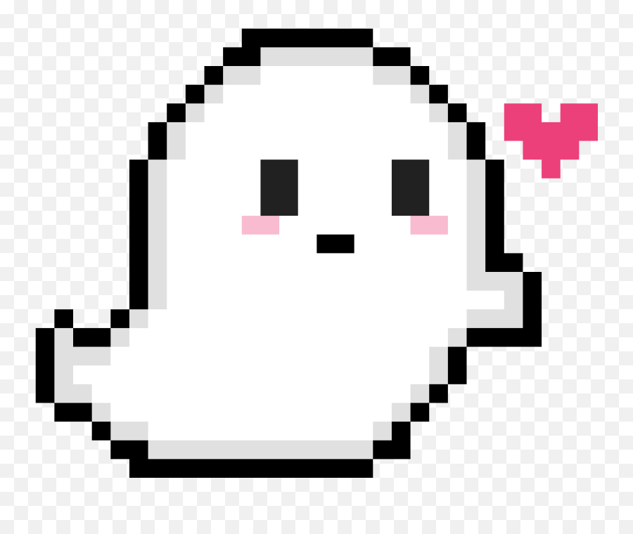 Download Png Cute Ghost - Ghost Pixel Art Emoji,Ghost Transparent Background