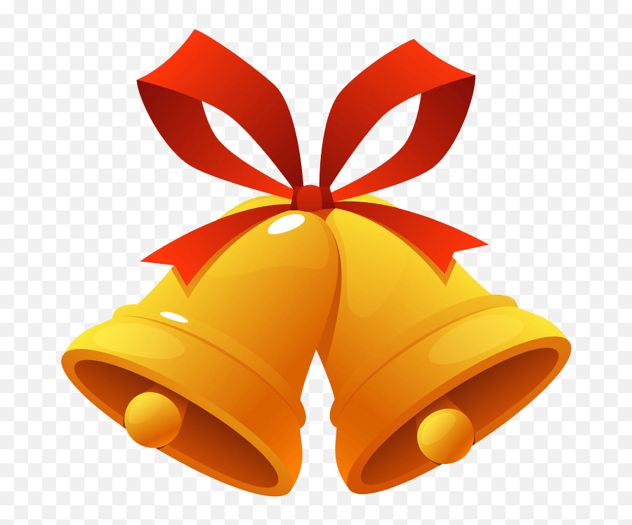 Jingle Bells Clipart Transparent - Clipart World Christmas Bell Icon Emoji,Bells Clipart