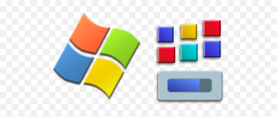 Early Logo Of Windows Xp - Microsoft Emoji,Windows Xp Logo
