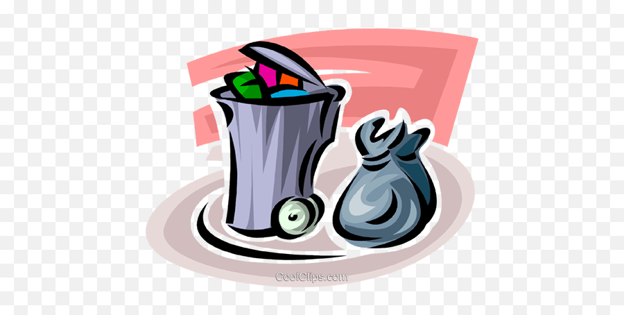 Garbage Waste Trash Royalty Free Vector Clip Art - Money Bag Emoji,Garbage Clipart