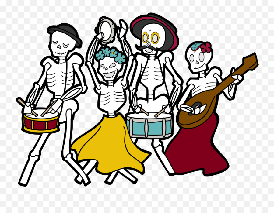 Oct 28 Michelle Weekend Fun - Band Plays Emoji,Dia De Los Muertos Clipart