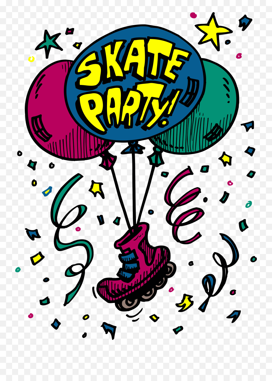 Party Clipart Clip Art Party Clip Art Transparent Free For - Roller Skate Birthday Clip Art Emoji,Party Clipart