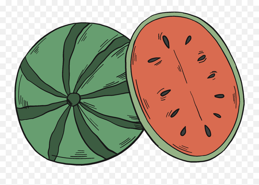 Watermelon And Half Clipart Free Download Transparent Png - Superfood Emoji,Watermelons Clipart