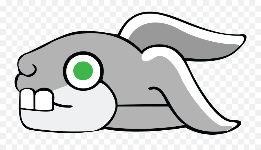 Download Hd Free Clipart Of An Aztec Rabbit Head - Aztec Emoji,Rabbit Black And White Clipart