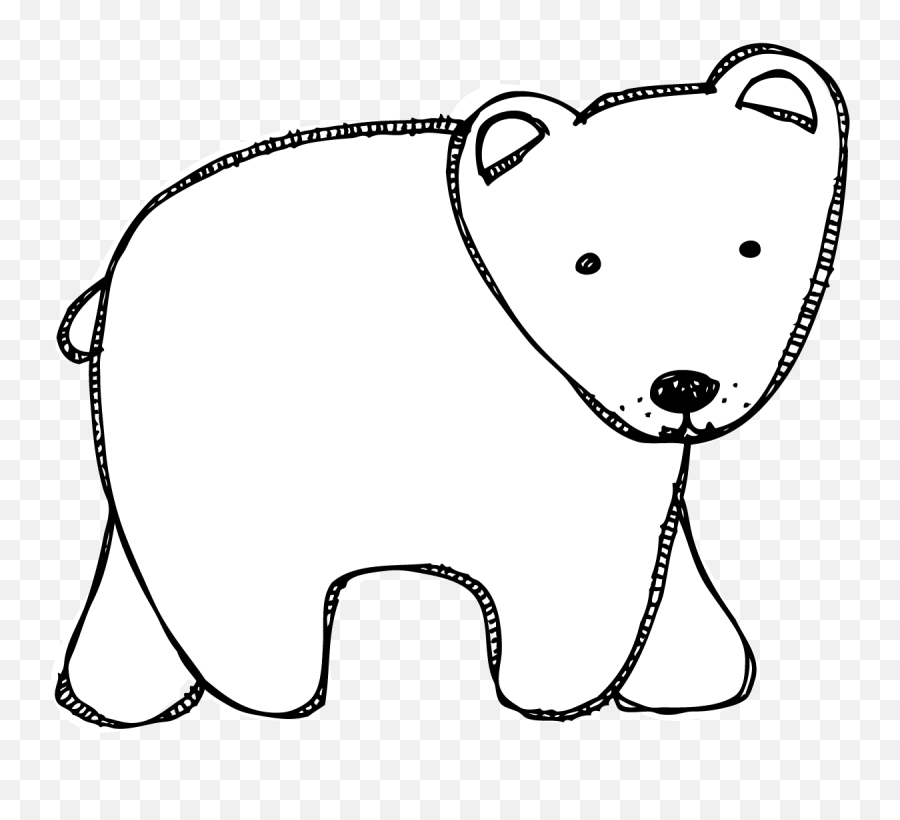 Free Black And White Bear Clipart Download Free Black And Emoji,Black Bear Clipart Black And White