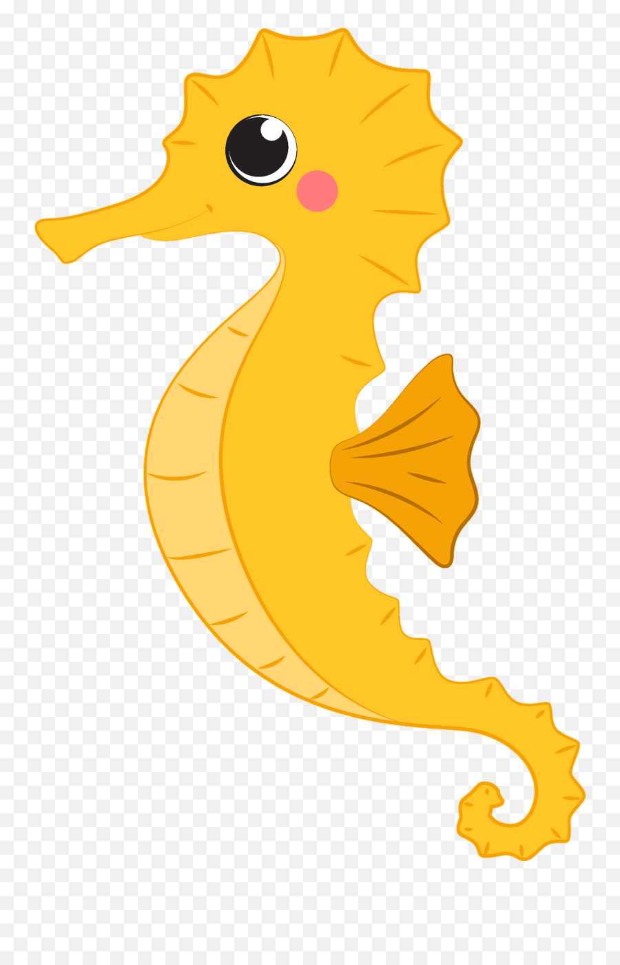 Seahorse Clipart - Clipart Image Of Seahorse Emoji,Seahorse Clipart