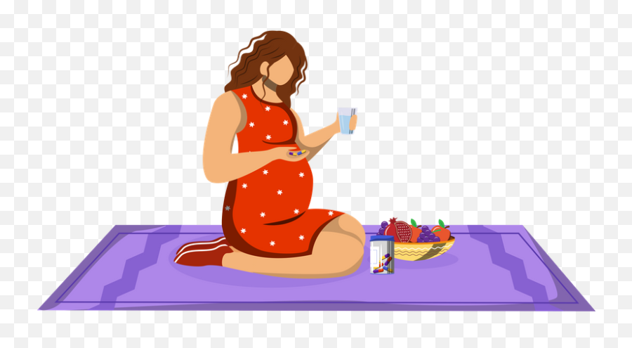 Best Premium Pregnant Woman Taking Pills Illustration Emoji,Pregnant Lady Clipart