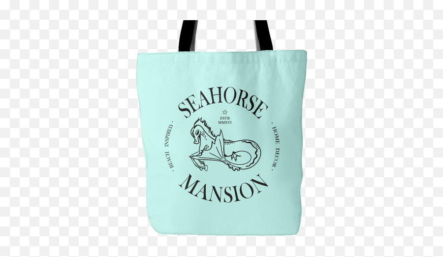 Logo Beach Tote Adventure Bag - Seahorse Mansion 3 Colors Emoji,Seahorse Logo
