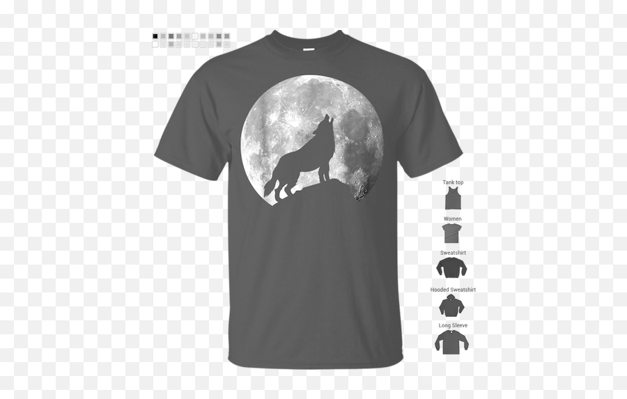 Dog Wolf Howling At The Moon T - Shirt Men Women Kids Barkintaz Emoji,Wolf Howling Png