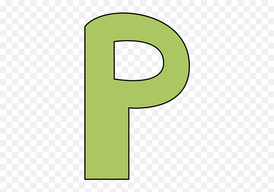 Green Letter P Clip Art - Letter P Clipart Green Emoji,P&g Logo
