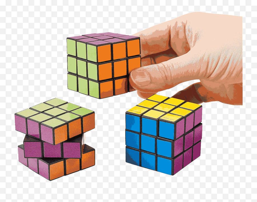 Mini Plastic Rubiku0027s Cube Emoji,Rubik Cube Logo